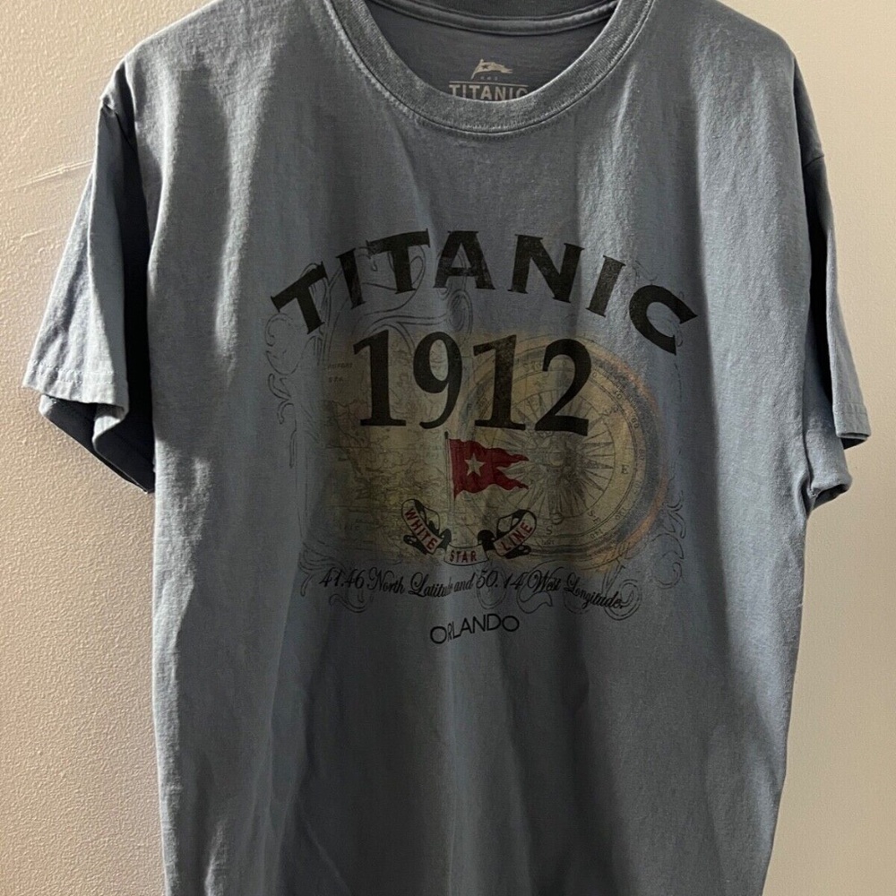 TITANIC 1912 T-Shirt from Orlando Museum - Large, NEW!